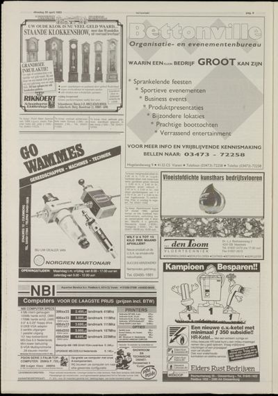 Het Kontakt Vianen, 20 april 1993