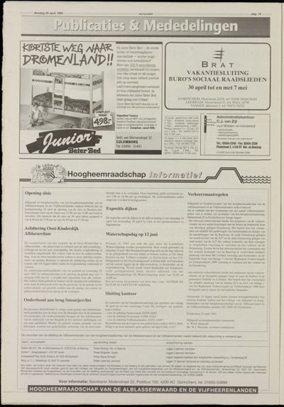 Het Kontakt Vianen, 20 april 1993