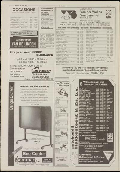 Het Kontakt Vianen, 20 april 1993