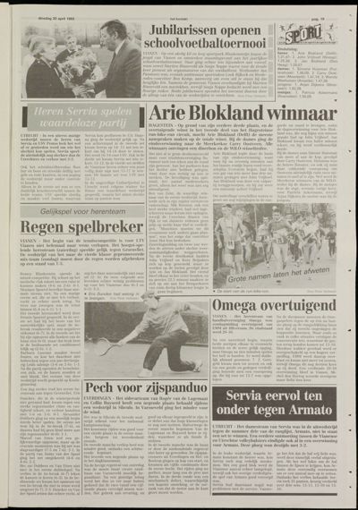 Het Kontakt Vianen, 20 april 1993