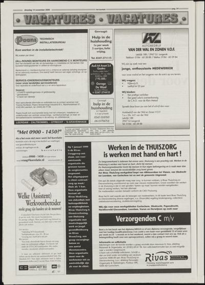 Het Kontakt Vianen, 14 november 1999