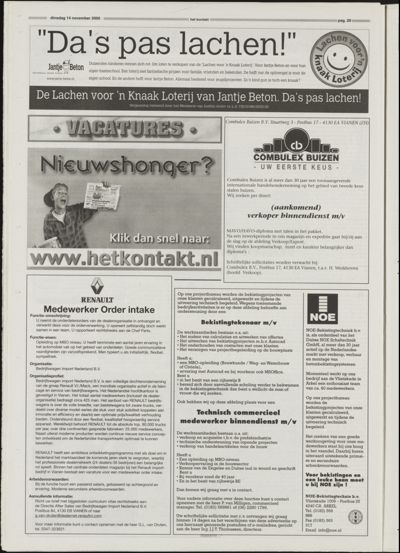 Het Kontakt Vianen, 14 november 1999