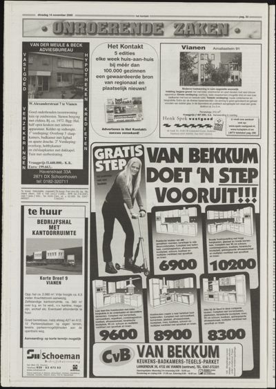 Het Kontakt Vianen, 14 november 1999
