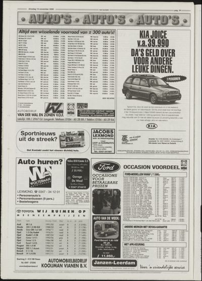 Het Kontakt Vianen, 14 november 1999