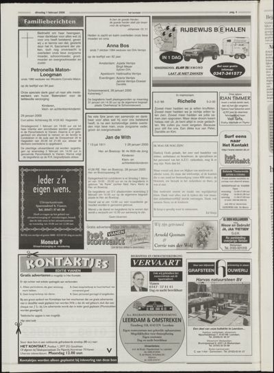 Het Kontakt Vianen, 1 februari 2000