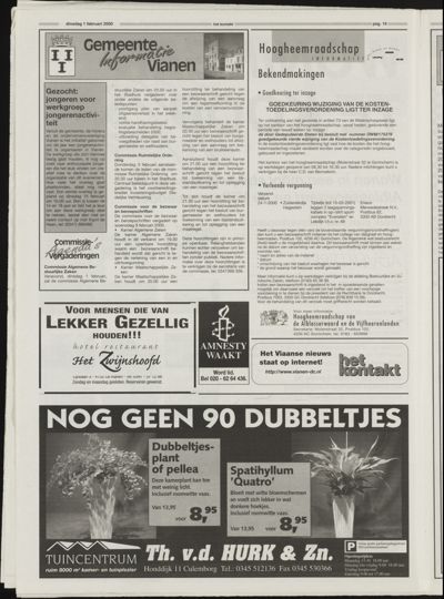 Het Kontakt Vianen, 1 februari 2000