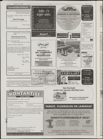 Het Kontakt Vianen, 1 augustus 2000
