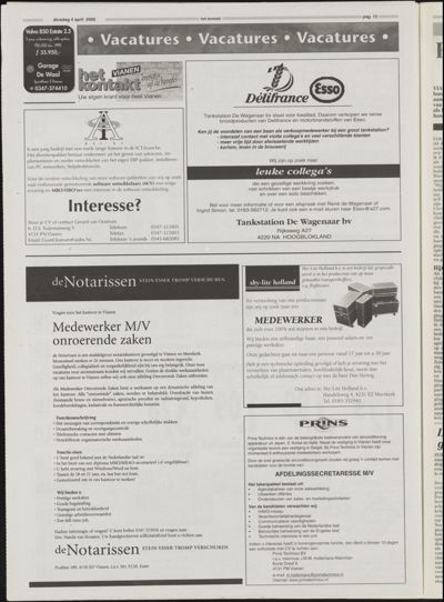 Het Kontakt Vianen, 1 augustus 2000