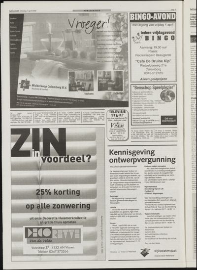 Het Kontakt Vianen, 1 april 2004