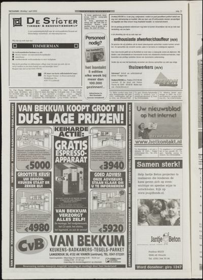 Het Kontakt Vianen, 1 april 2004