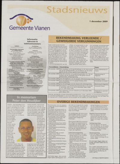 Het Kontakt Vianen, 1 december 2009