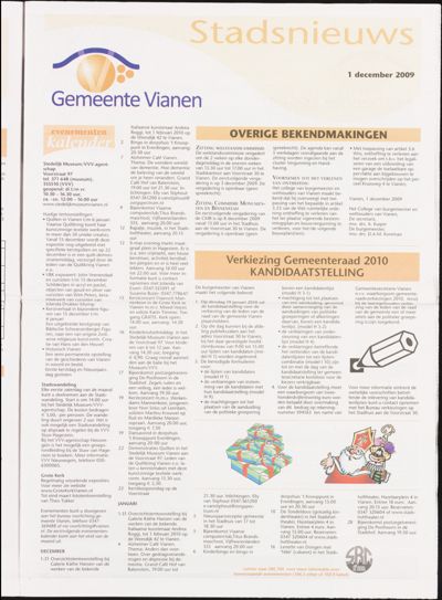 Het Kontakt Vianen, 1 december 2009