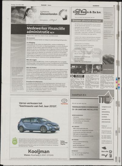 Het Kontakt Vianen, 1 december 2009