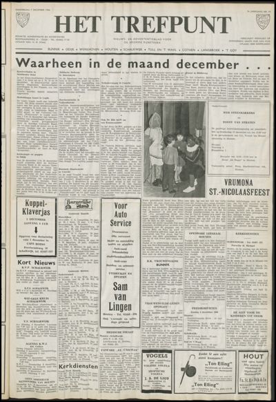 Het Trefpunt, 1 december 1966 (nr. 19, jrg. 3)