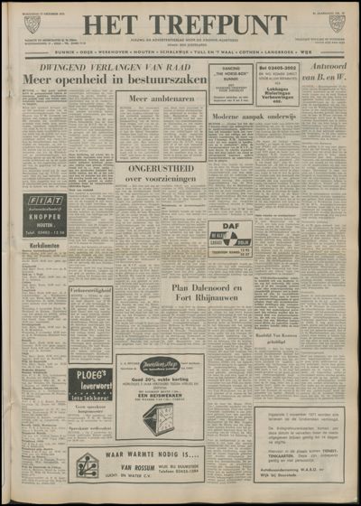 Het Trefpunt, 27 oktober 1971 (nr. 13, jrg. 8)