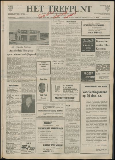 Het Trefpunt, 1 december 1971 (nr. 18, jrg. 8)
