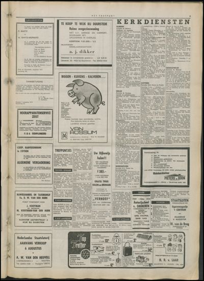Het Trefpunt, 1 augustus 1973 (nr. 1, jrg. 10)