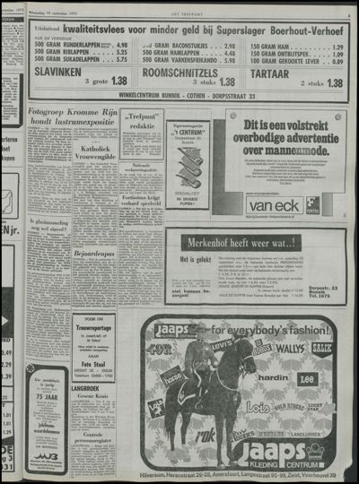 Het Trefpunt, 10 september 1975 (nr. 6, jrg. 12)