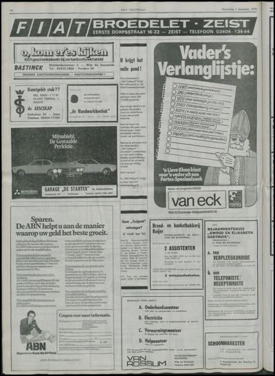 Het Trefpunt, 1 december 1976 (nr. 18, jrg. 13)