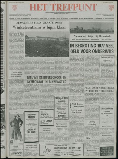 Het Trefpunt, 1 december 1976 (nr. 18, jrg. 13)