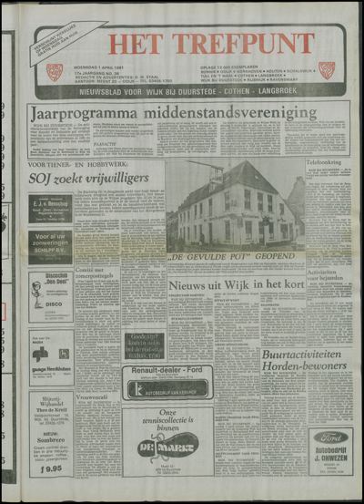 Het Trefpunt, 1 april 1981 (nr. 36, jrg. 17)