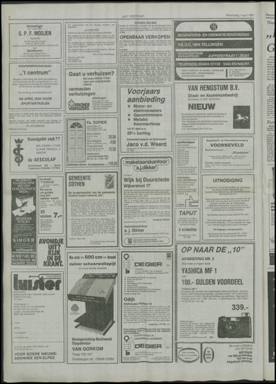 Het Trefpunt, 1 april 1981 (nr. 36, jrg. 17)