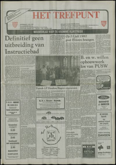 Het Trefpunt, 1 juli 1981 (nr. 49, jrg. 17)