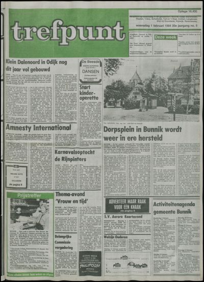 Het Trefpunt, 1 februari 1984 (nr. 5, jrg. 20)