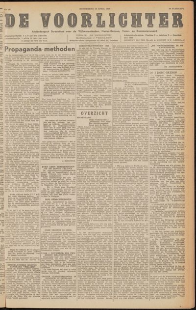 De Voorlichter, 18 april 1946