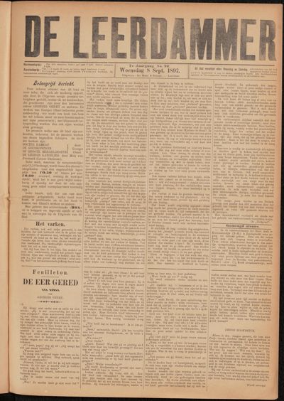 De Leerdammer, 8 september 1897