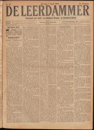 De Leerdammer, 1 april 1899