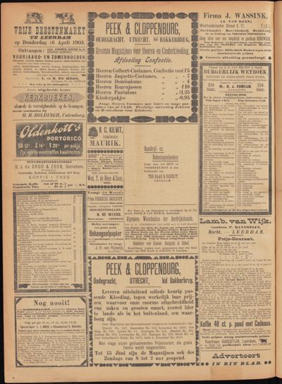 De Leerdammer, 1 april 1903
