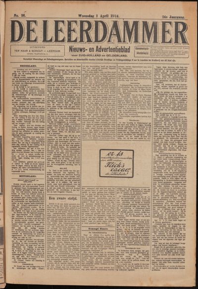 De Leerdammer, 1 april 1914