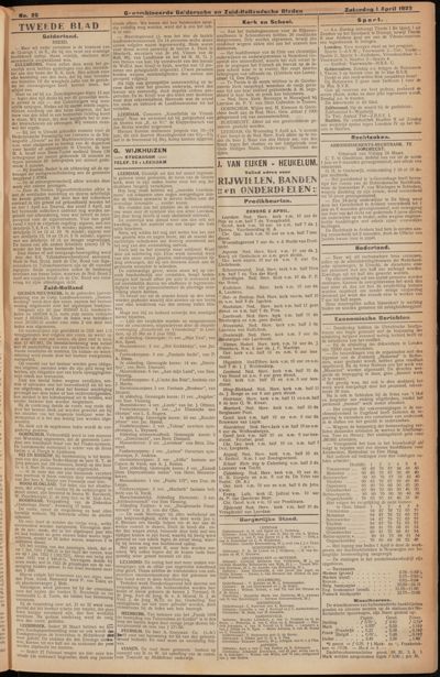 De Leerdammer, 1 april 1922