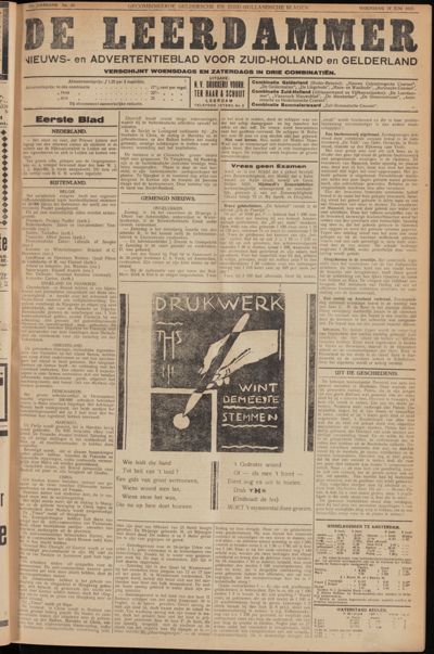 De Leerdammer, 10 juni 1925