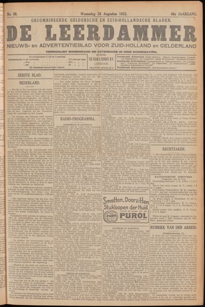 De Leerdammer, 24 augustus 1932