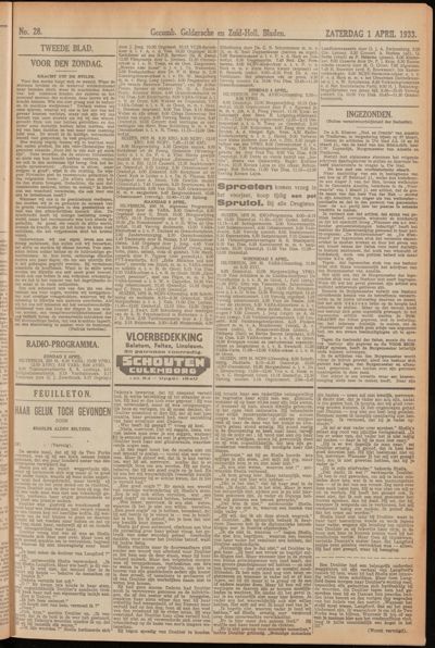 De Leerdammer, 1 april 1933