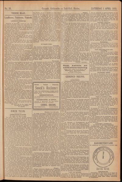 De Leerdammer, 1 april 1933