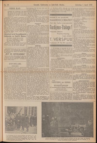 De Leerdammer, 1 april 1939