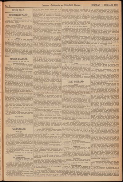 De Lek, 1 januari 1935