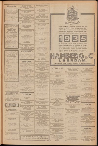 De Lek, 1 januari 1935