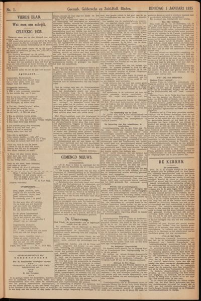 De Lek, 1 januari 1935