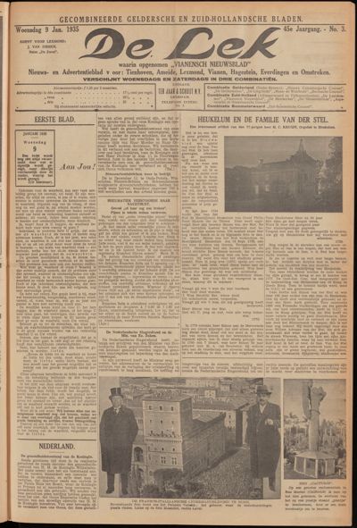 De Lek, 9 januari 1935