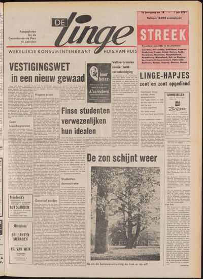 De Lingestreek, 1 juli 1971 (jrg. 3)