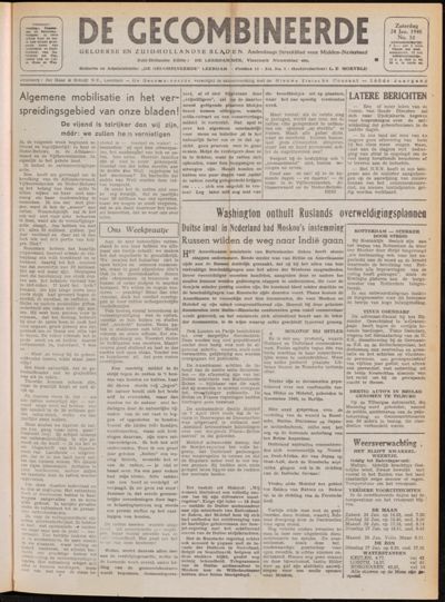 De Gecombineerde, 24 januari 1948