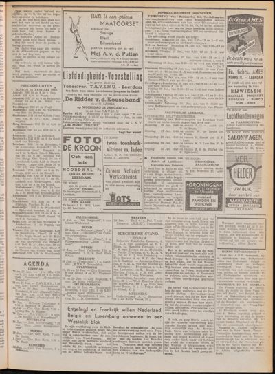 De Gecombineerde, 24 januari 1948