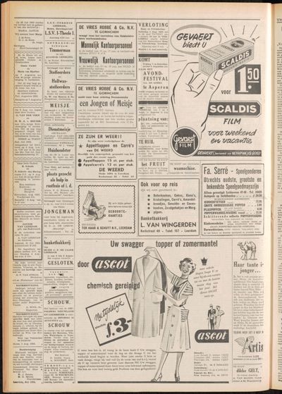 De Gecombineerde, 1 augustus 1953