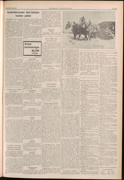 De Gecombineerde, 1 augustus 1953