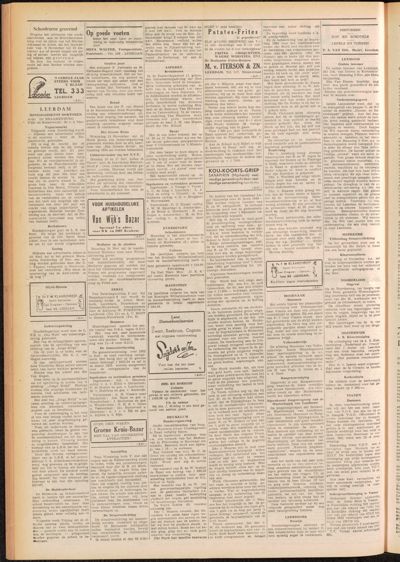 De Gecombineerde, 7 november 1953