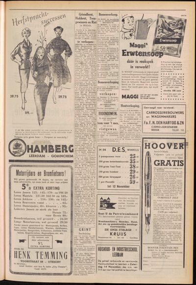 De Gecombineerde, 7 november 1953